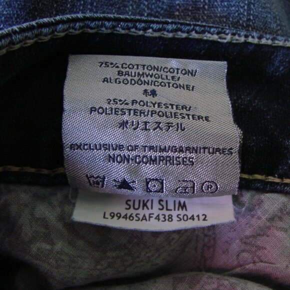 Silver Suki Slim Jeans Dark Wash Skinny Straight Tall Size 28 W28 L31 - Picture 6 of 15